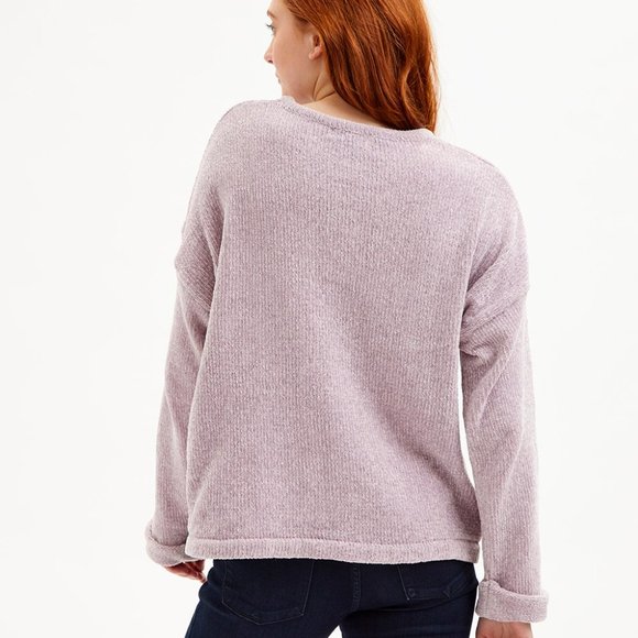 NWT Evelyn Taylor | Lilac Pocket Chenille Sweater - L - Picture 2 of 6